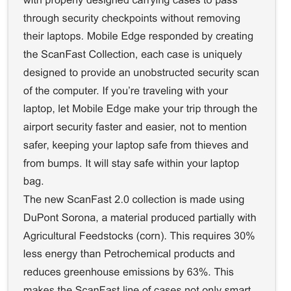 MobileEdge Scanfast Checkpoint Friendly Backpack - Picture 3 of 7